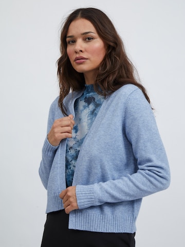 VILA Knit Cardigan 'Ril' in Blue