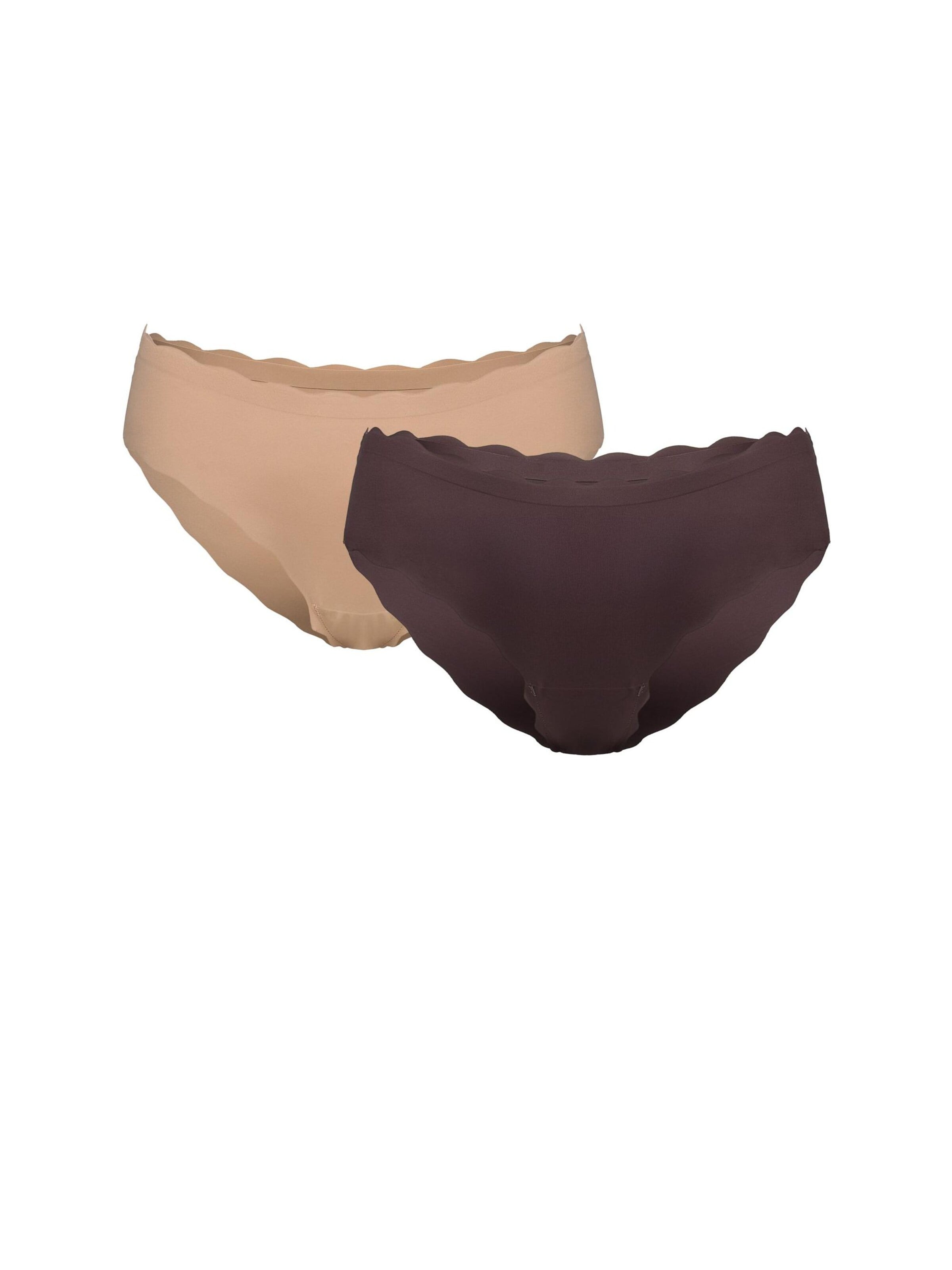 ESOTIQ - Panti 'Slip Peony im 2er Pack, nahtlos, lasergeschnittene Kanten' en Mezcla de colores: frente
