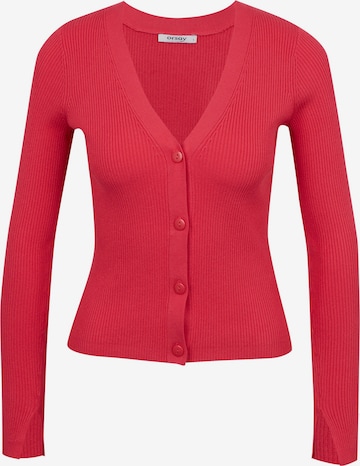 Orsay Knit Cardigan in Pink: front