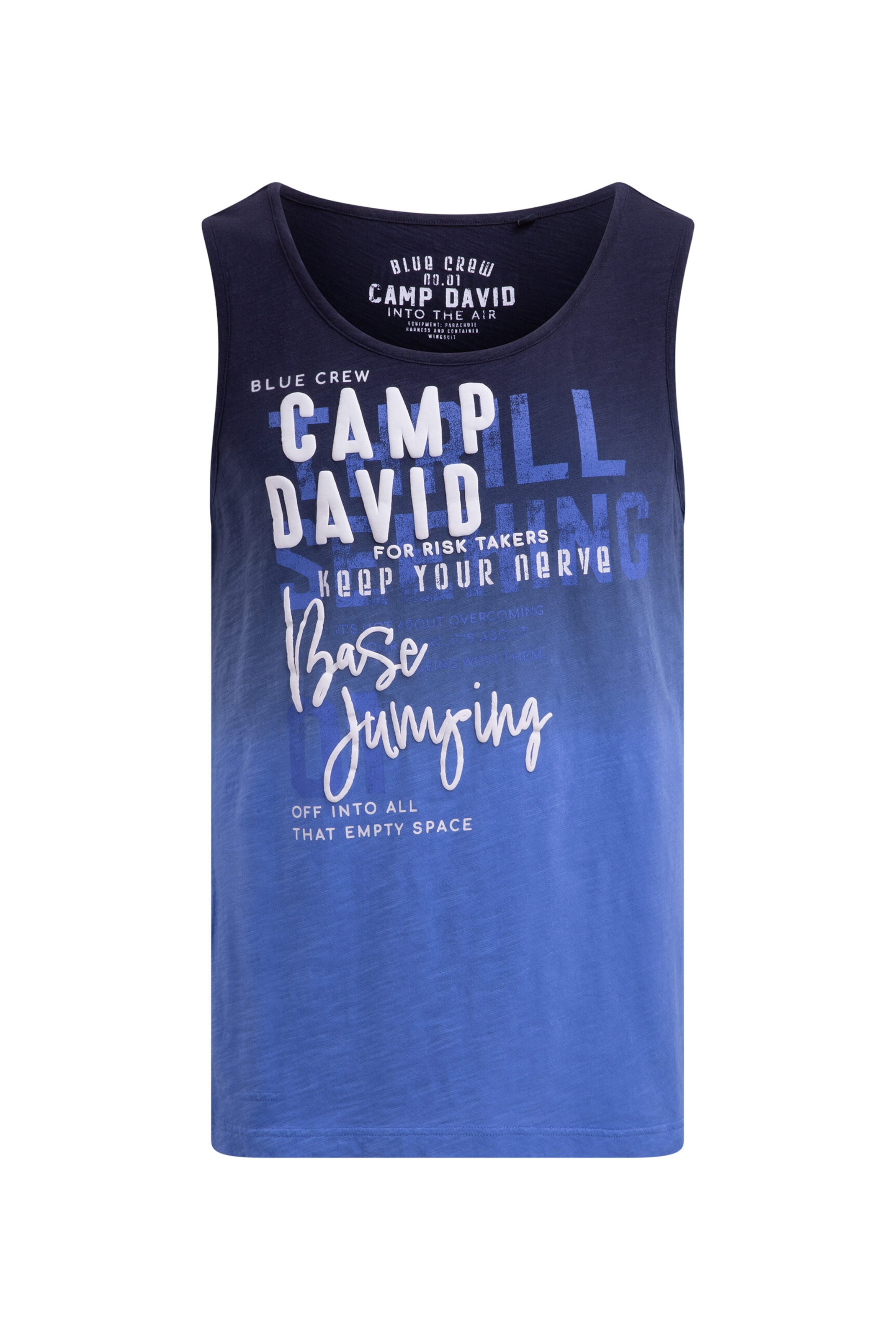 CAMP DAVID Shirt in Blue: front