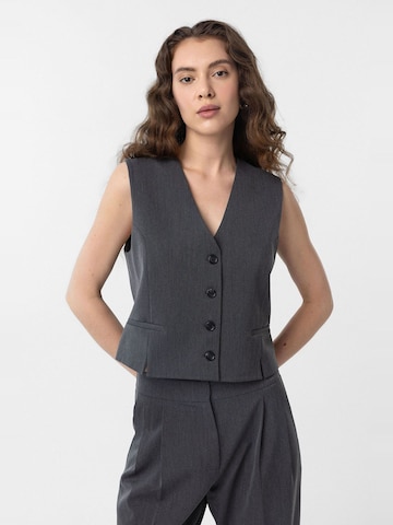 Antioch Bodywarmer 'Marina' in Grijs: voorkant