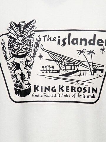 King Kerosin Shirt 'The Islander'‌‌‌‌‌‌‌‌‌ in Weiß