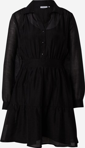 Robe-chemise MSCH COPENHAGEN en noir : devant