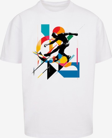 T-Shirt 'Champion Colors' Merchcode en blanc : devant