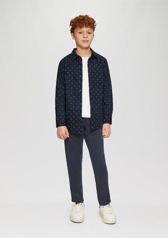 s.Oliver Slim Fit Hemd in Blau: Vorderseite