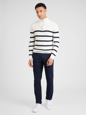 Key Largo Pullover 'MST PILOT' i hvid