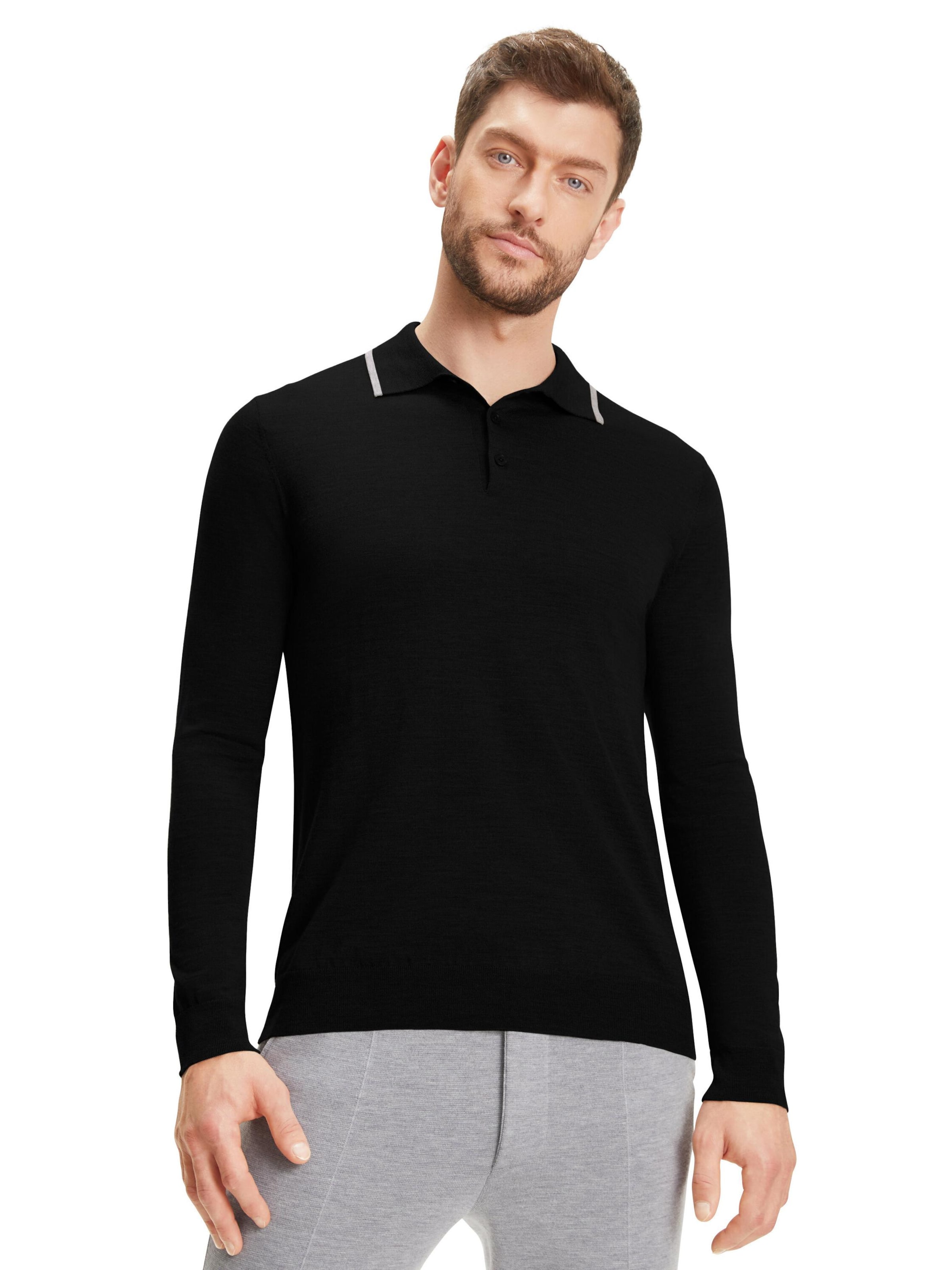FALKE Sweater in Black: front