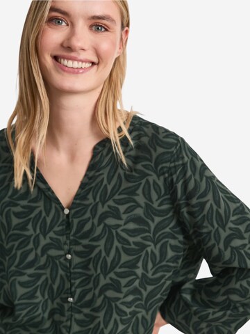 Camicia da donna 'Splitneck w knot detail AOP 346643' di STREET ONE in verde