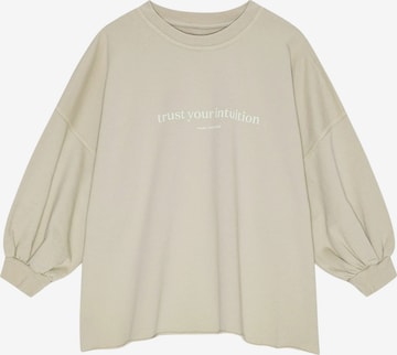 moshi moshi mind Collegepaita 'Mantra' värissä beige: etupuoli