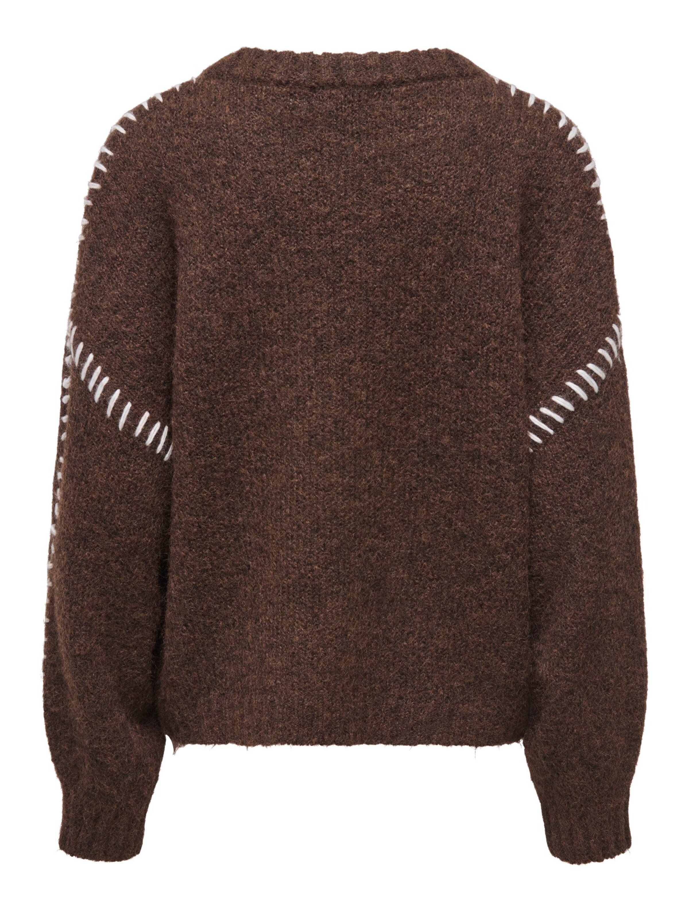 JDY Pullover 'JDYZoey' i brun