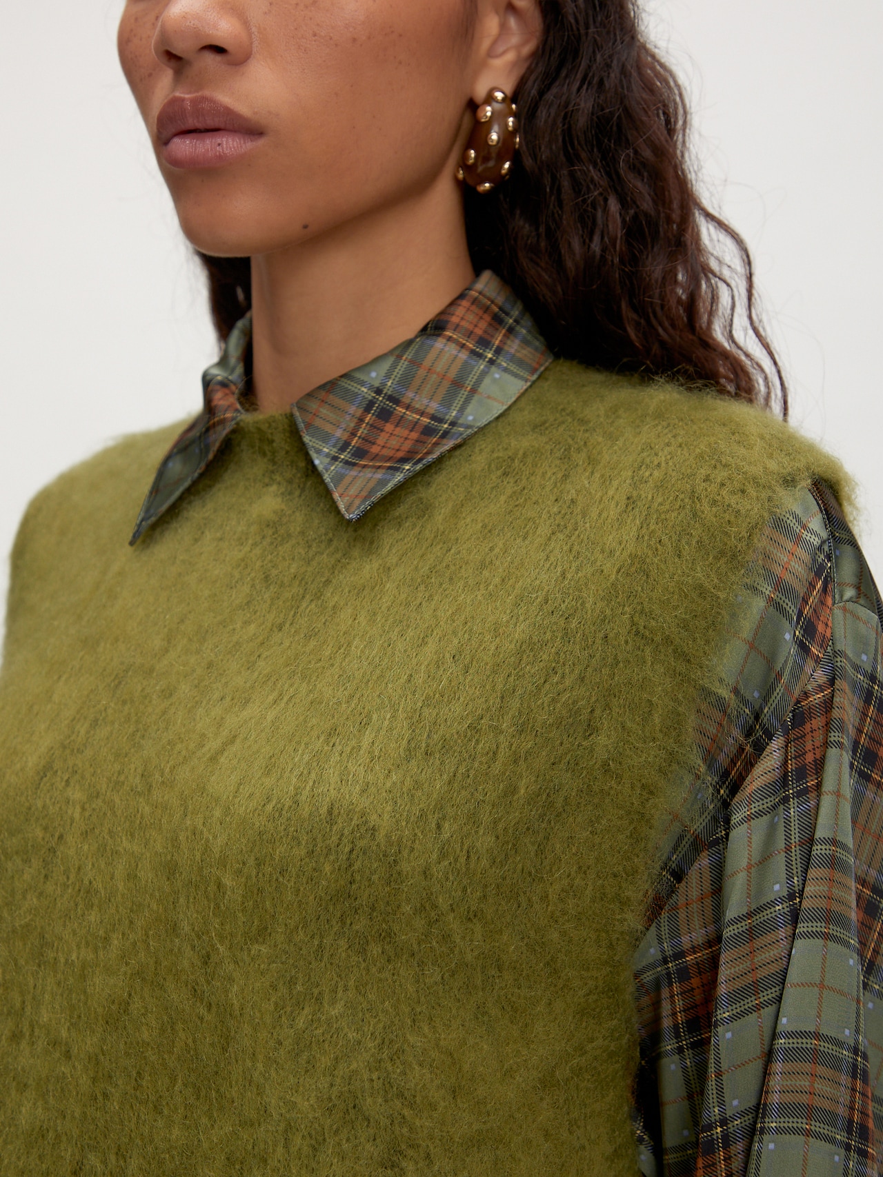 EDITED Produkte Pullunder aus Wollmix 'Thanya' grün