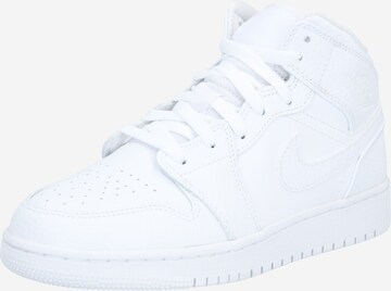 Baskets Jordan en blanc : devant