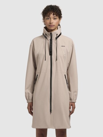 khujo Between-seasons coat 'Erthe' in Beige: front