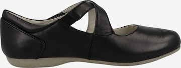 JOSEF SEIBEL Ballet Flats with Strap 'Fiona' in Black