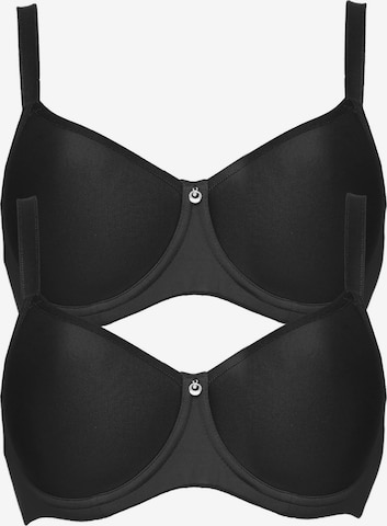SUSA Bra 'Catania' in Black: front