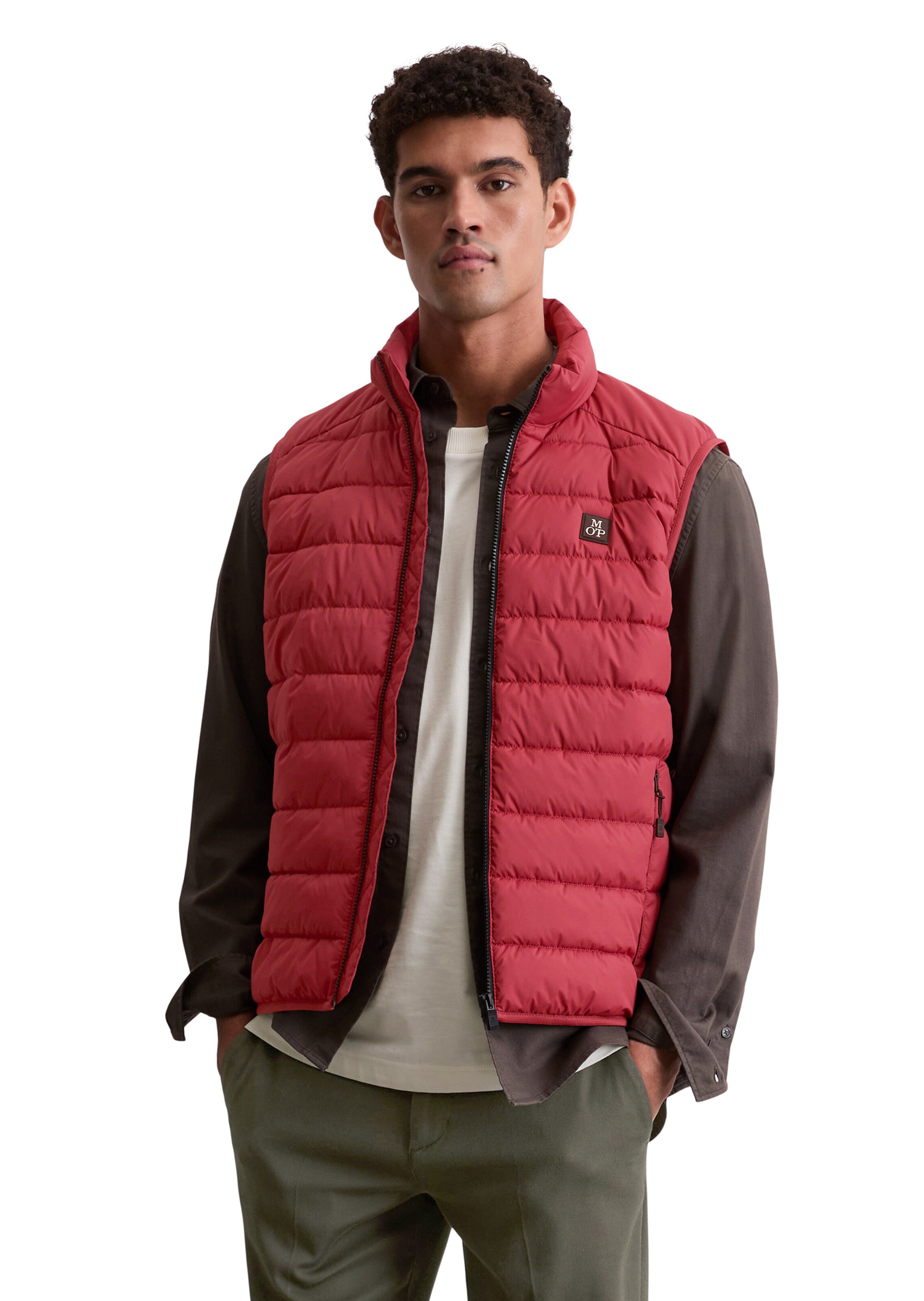 Marc O'Polo Vest in Red: front