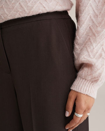 WE Fashion Wide Leg Bukser med fals i brun