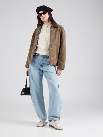 ONLY Gebreid vest 'TILDA' in Beige