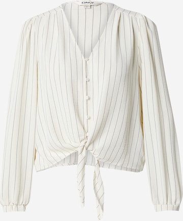 balts ONLY Blūze 'ONLMETTE': no priekšpuses