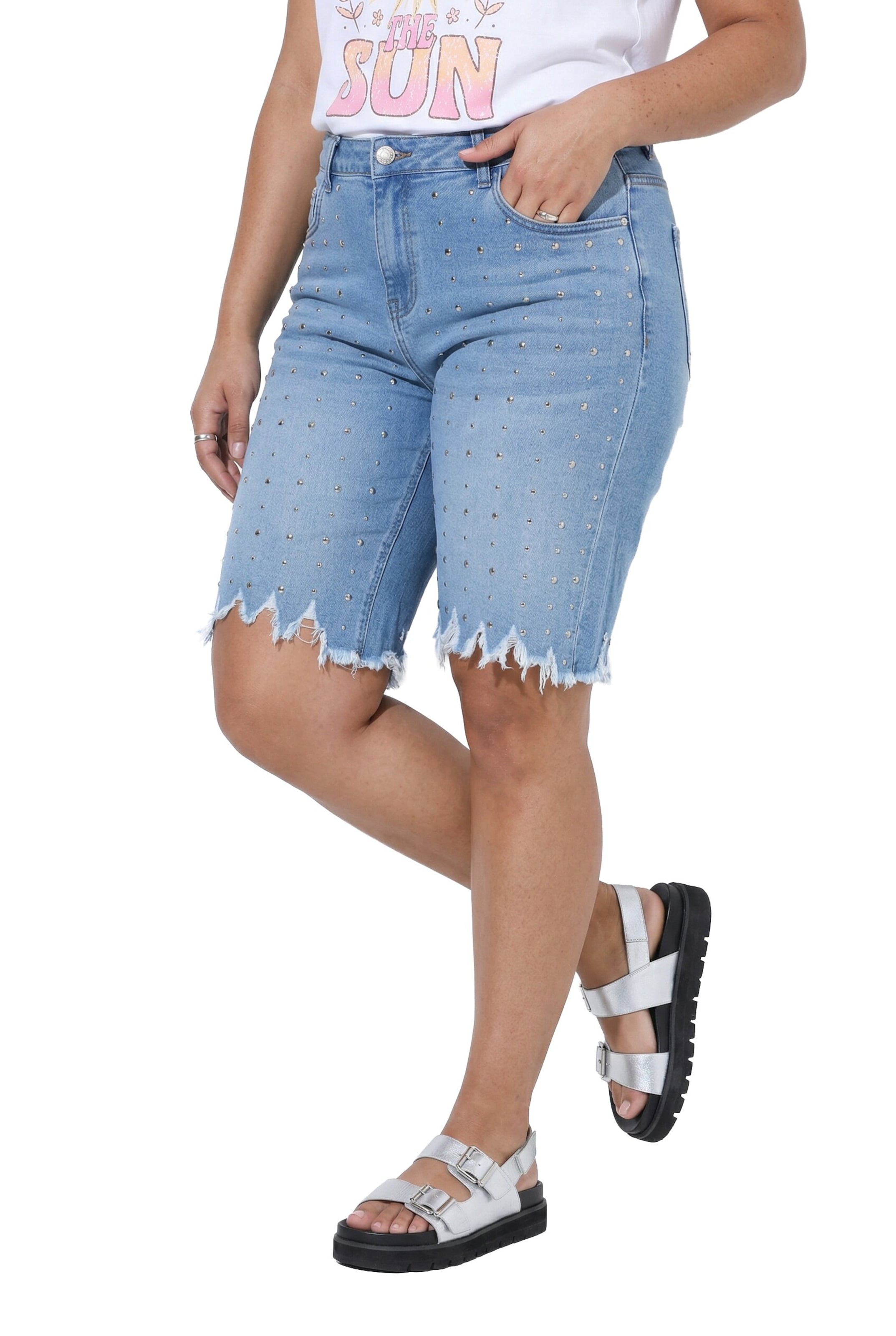 Angel of Style Regular Jeans in Blau: Vorderseite