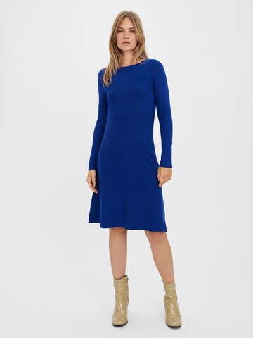 VERO MODA Strikkjole i blå