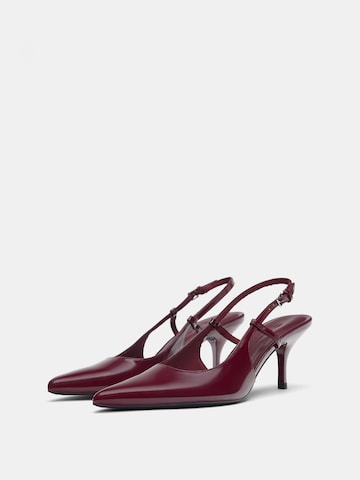 Pull&Bear Slingpumps in Bruin