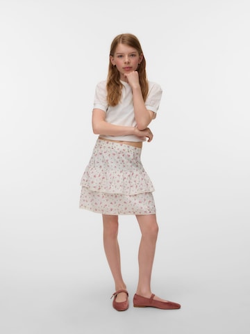 Vero Moda Girl Rok 'VMTrine' in Wit