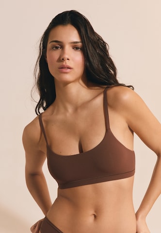 Bustino Reggiseno 'Pure' di ETAM in marrone: frontale