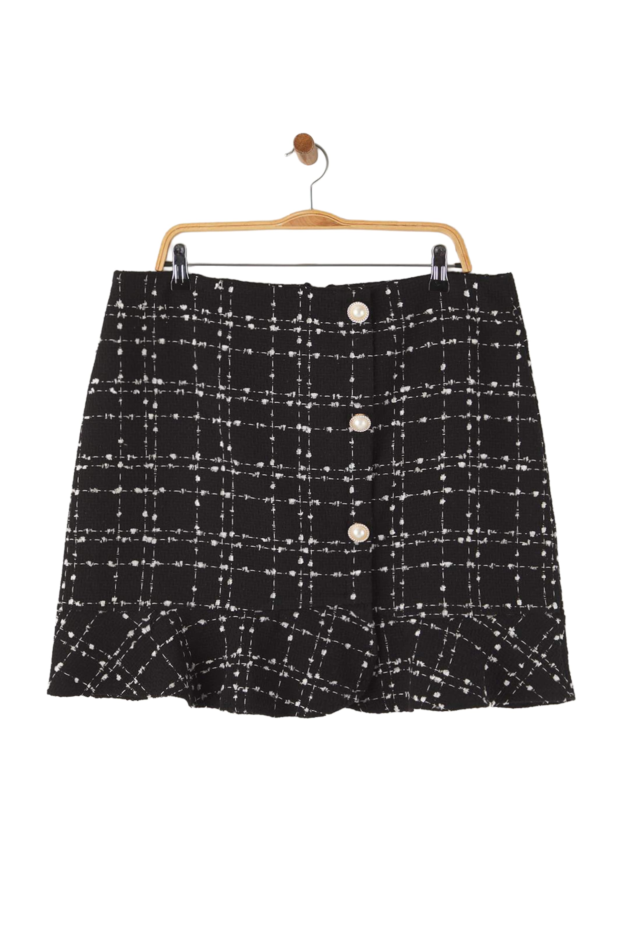 Trendyol Curve Jupe en 42 en noir / blanc, Vue avec produit