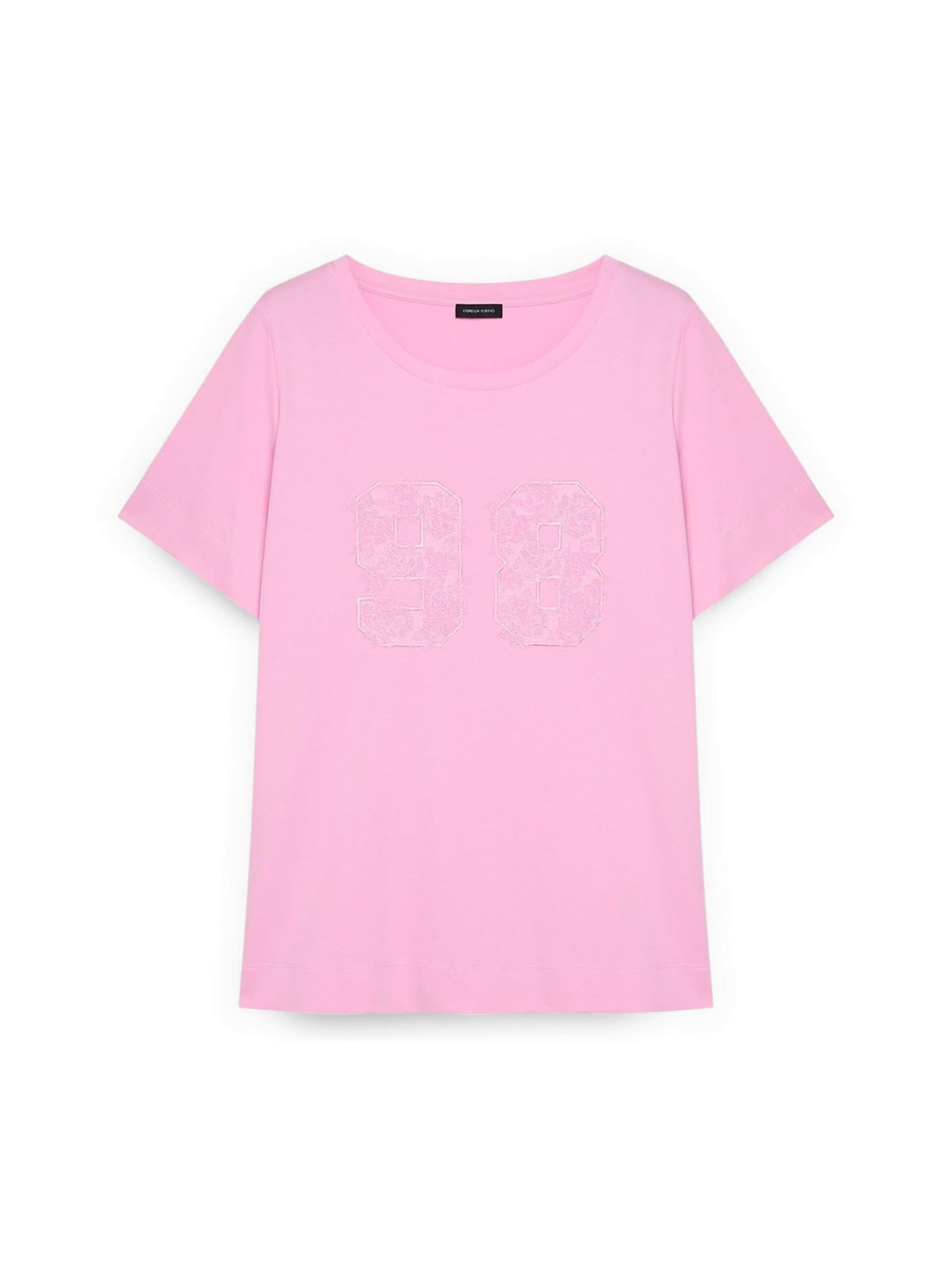 Fiorella Rubino - Camiseta en rosa: frente