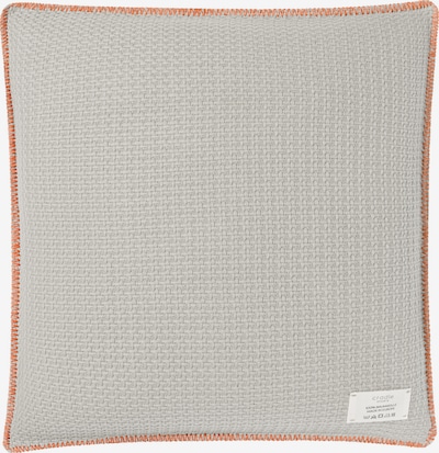 Cradle Studio Kissen 'Cosy Knit Zenda' in 50cm x 50cm in hellgrau / orange, Produktansicht