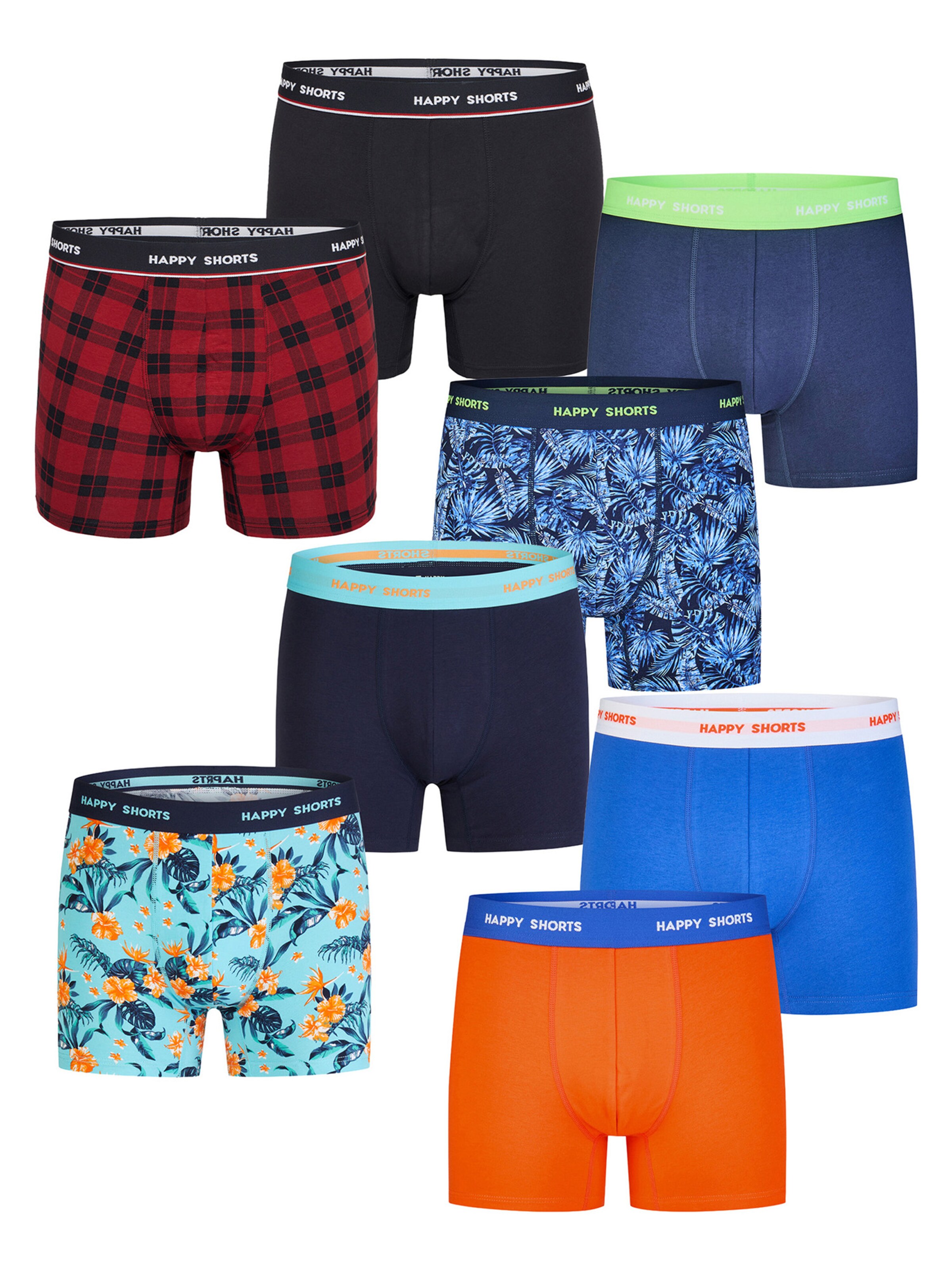 Happy Shorts - Boxers ' Geo ' em mistura de cores: frente