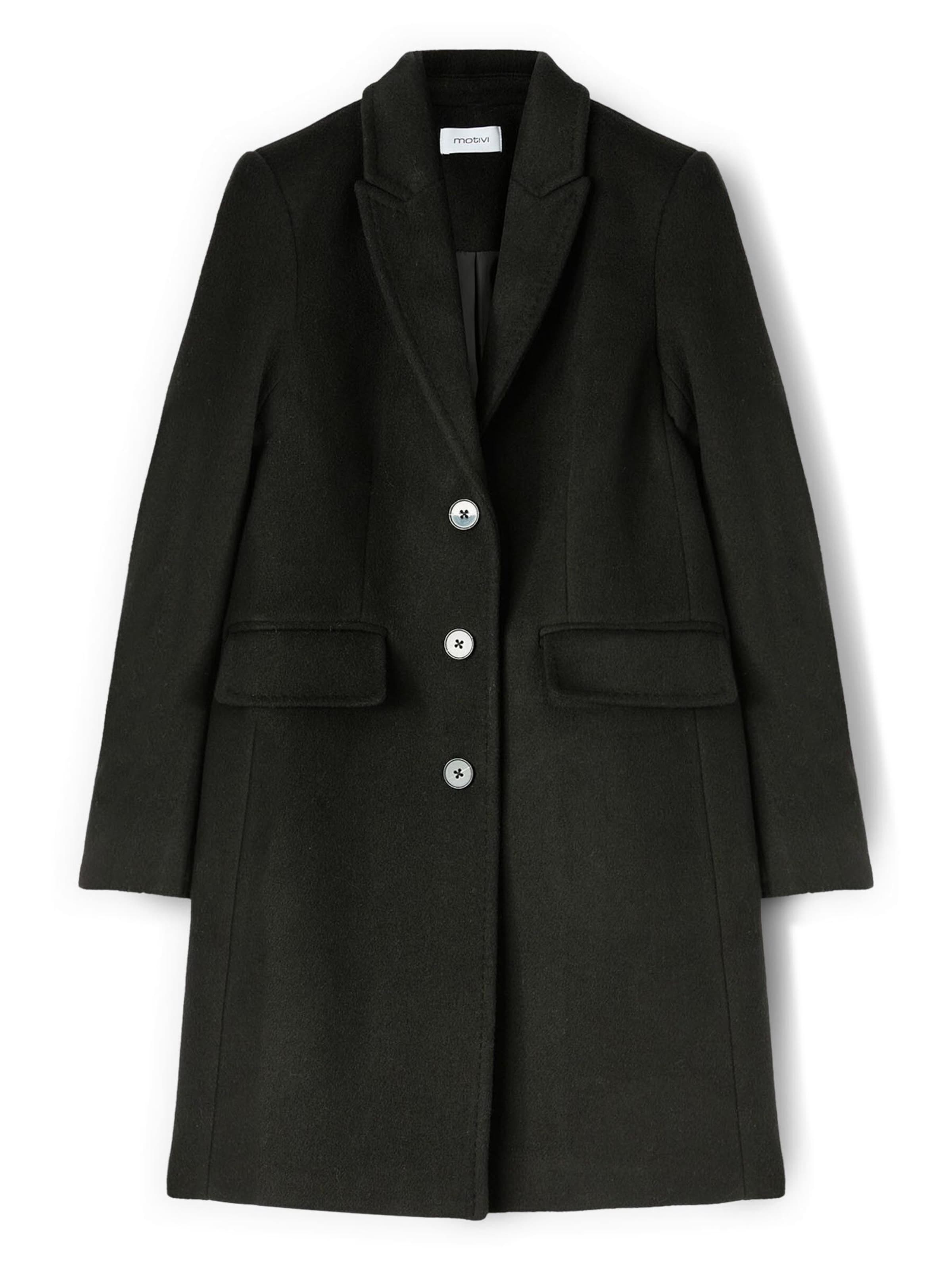 MOTIVI - Abrigo de invierno en negro: frente