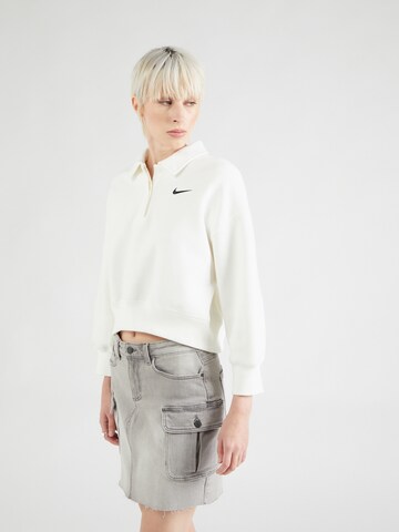 Nike Sportswear Sweatshirt i vit: framsida