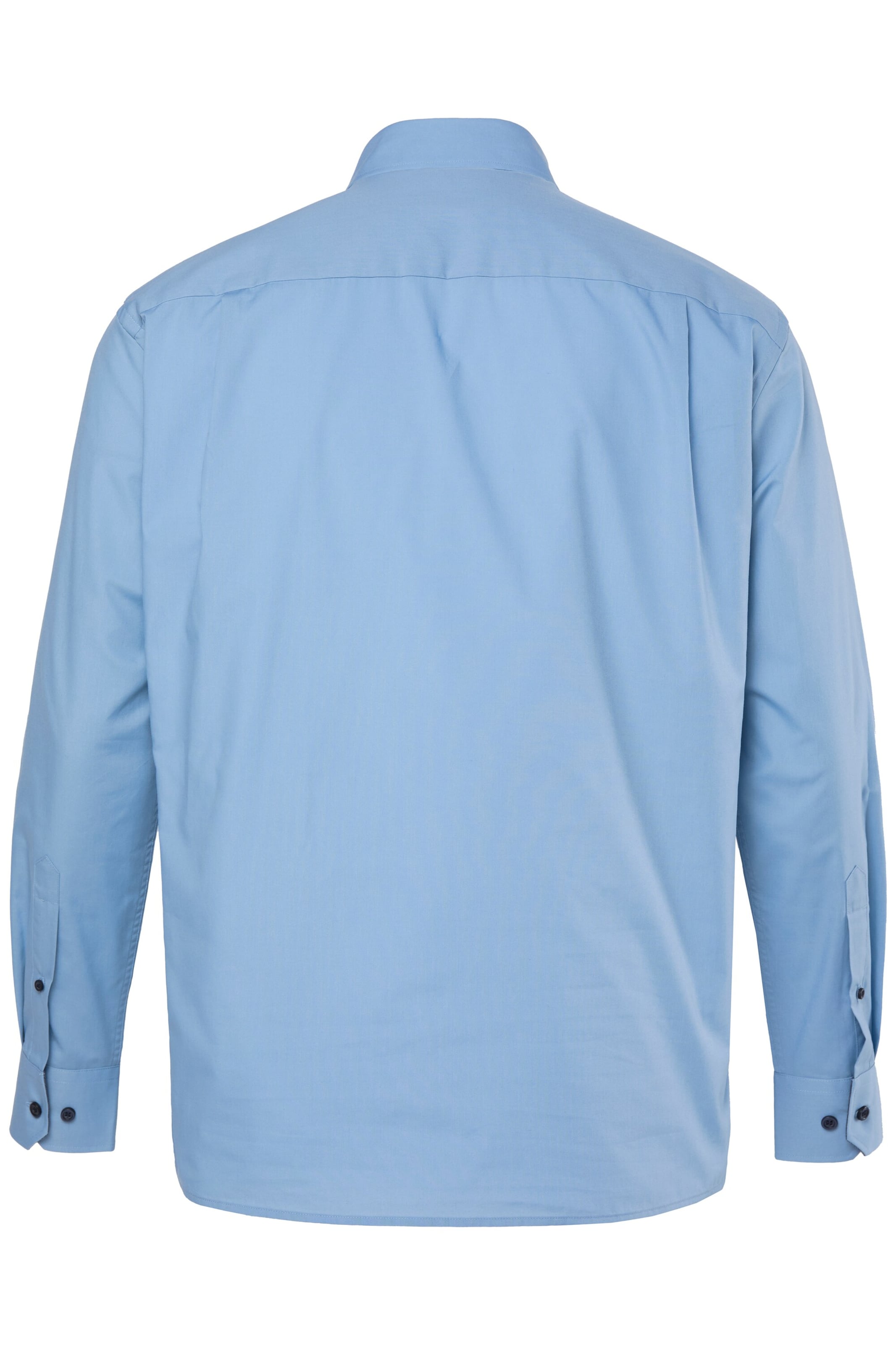 Men Plus Comfort fit Button Up Shirt in Blue
