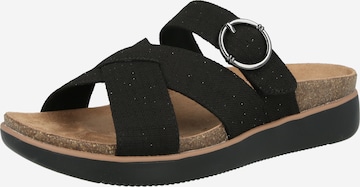 juoda SKECHERS Šlepetės: priekis