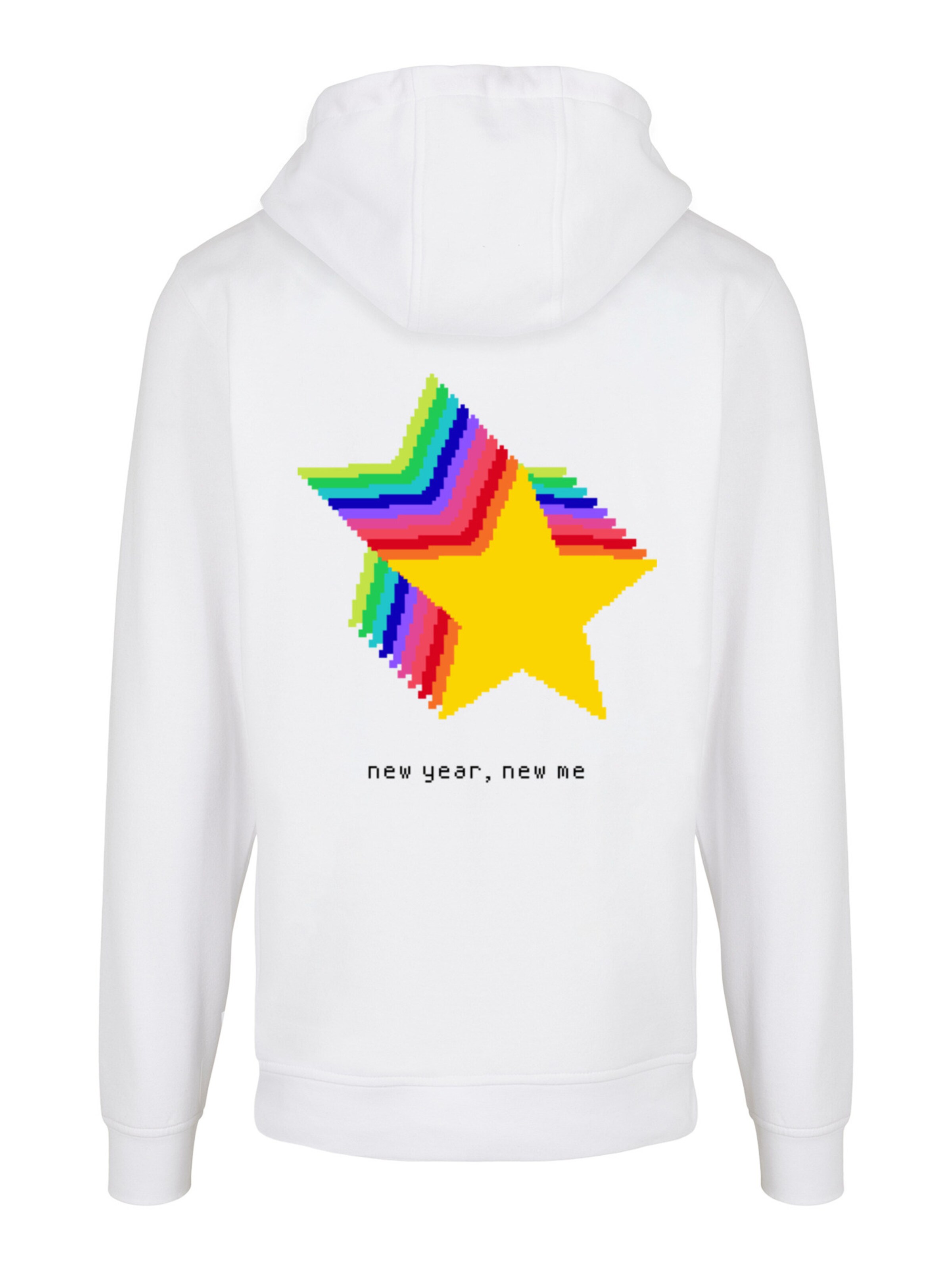 Sweat-shirt 'SIlvester Party Happy People Only' F4NT4STIC en blanc