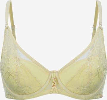 Marc & André T-shirt Bra 'OPTIMISTIC TOUCH' in Yellow: front