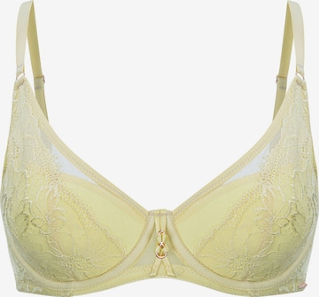 Marc & André T-shirt Bra 'OPTIMISTIC TOUCH' in Yellow: front