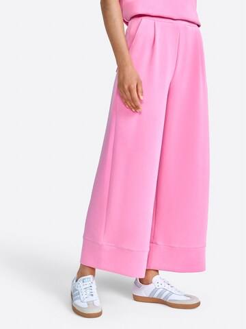 Wide Leg Pantalon Rich & Royal en rose : devant