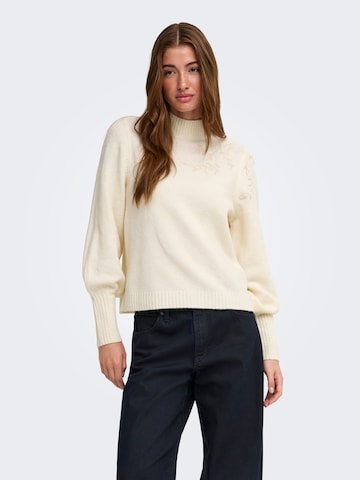 ONLY Sweater 'ONLBEAUTY' in Beige: front