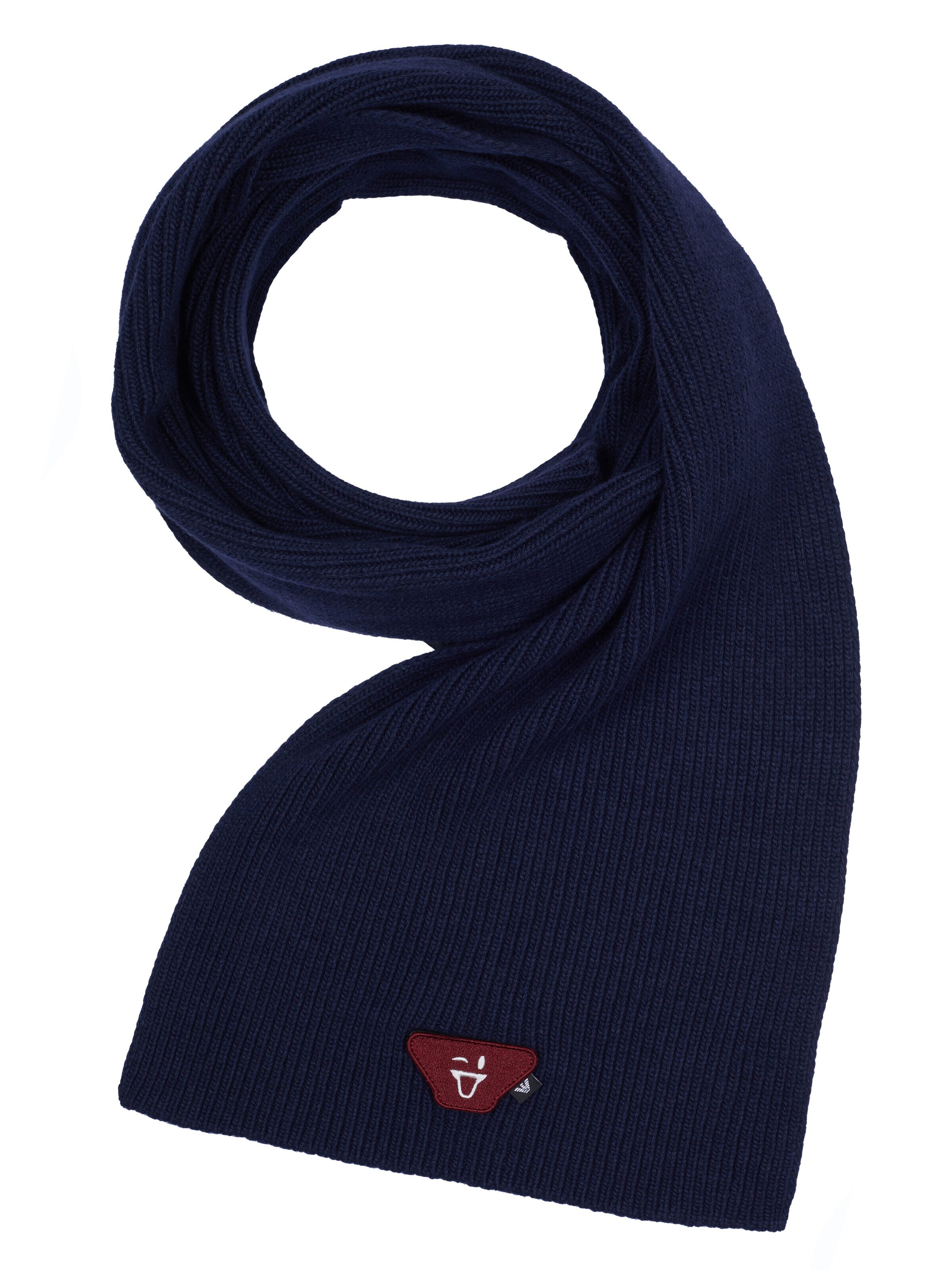 ARMANI Scarf 'Emporio' in Blue: front