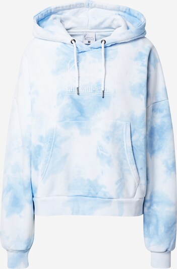 Karl Kani Hoodie 'Signature Tie Dye' in blau / weiß, Produktansicht