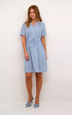 Cream Shirt Dress 'Ferina' in Blue