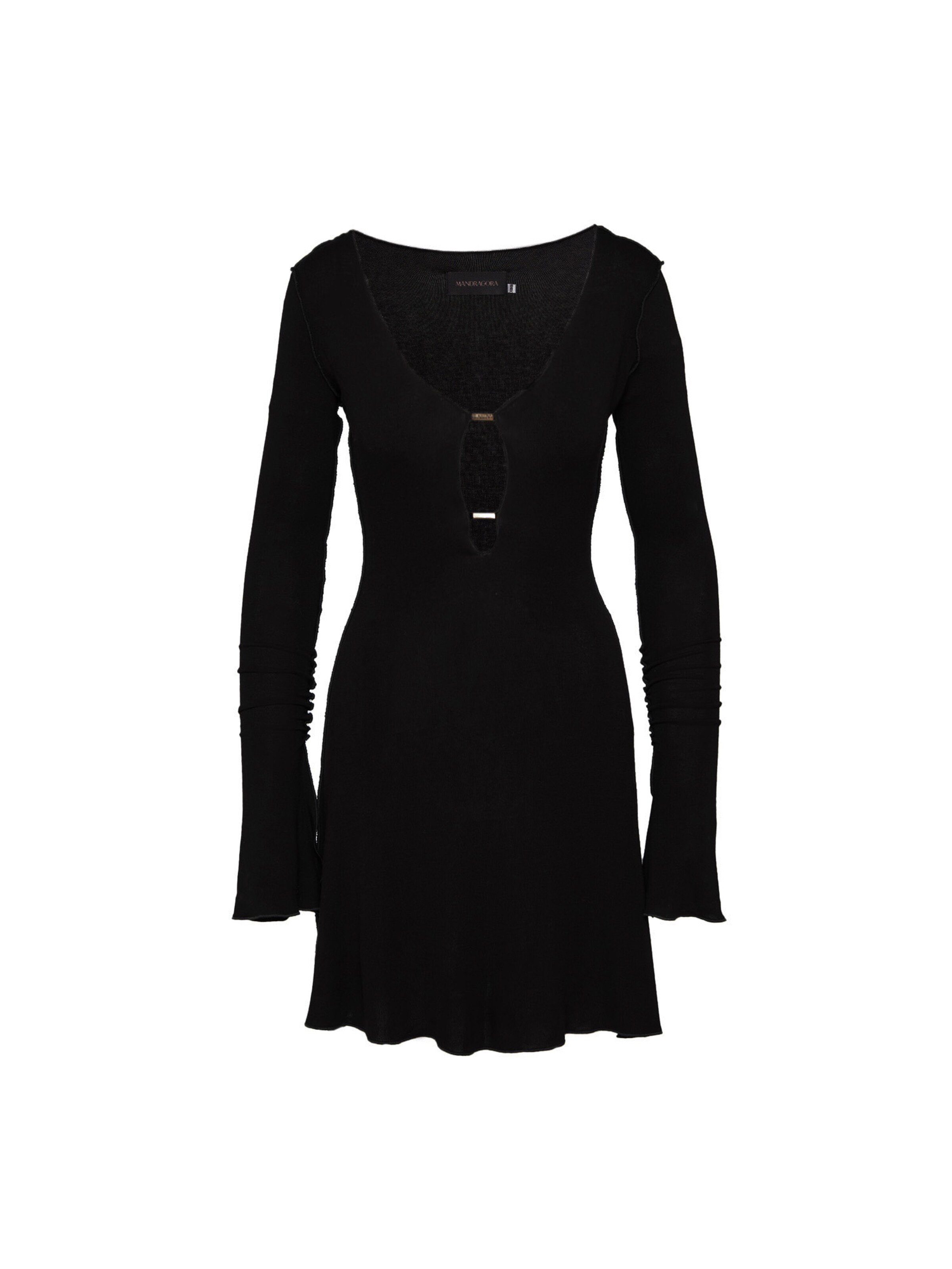 mandragora Kleid 'Chloe' in Schwarz: Vorderseite