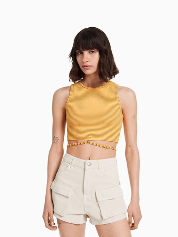 Bershka Top - narancs: elől