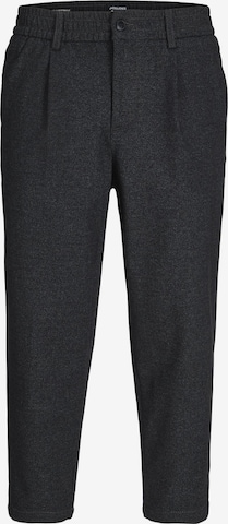 JACK & JONES Regular Pleat-Front Pants 'KARL' in Grey: front