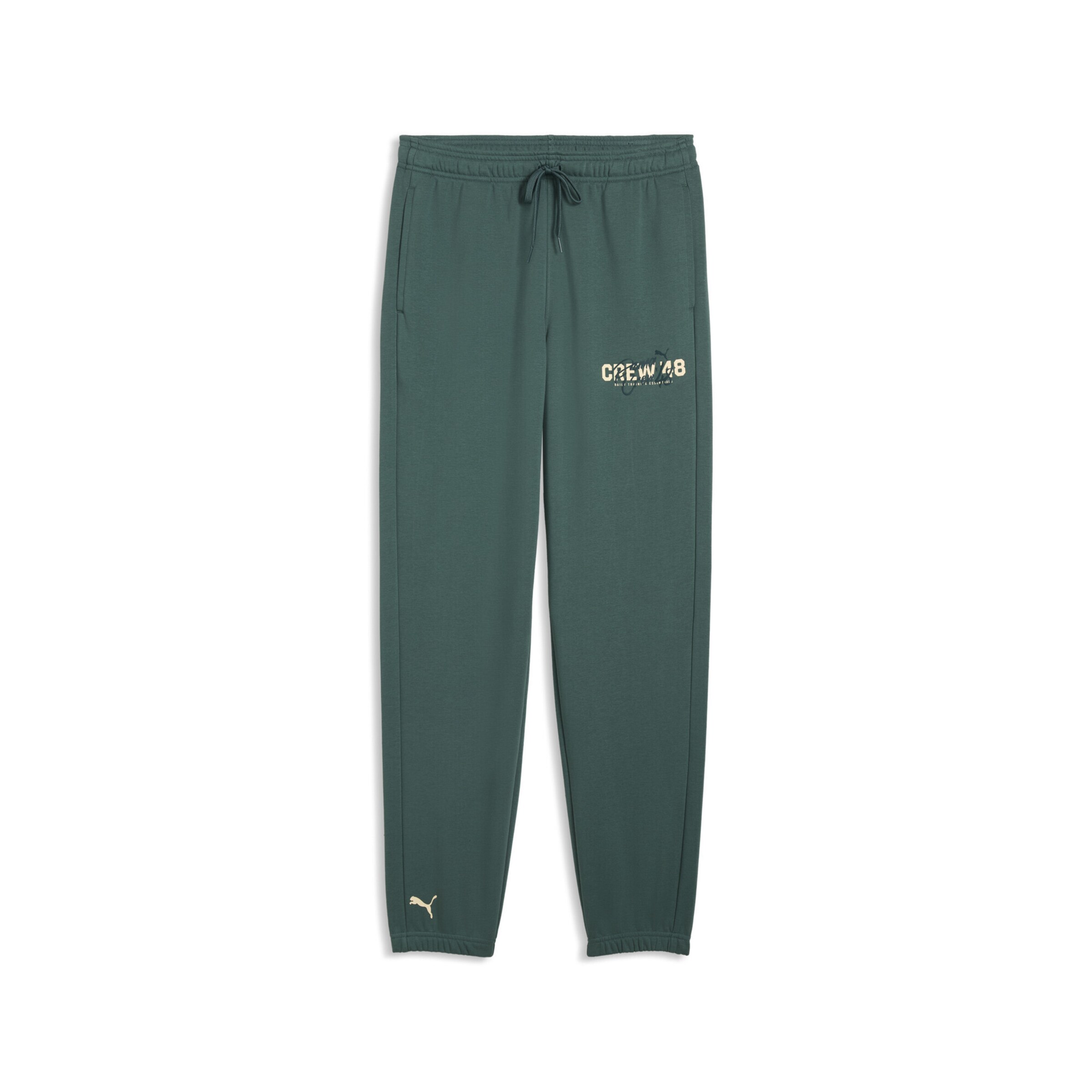 PUMA Regular Sports trousers in Green: front