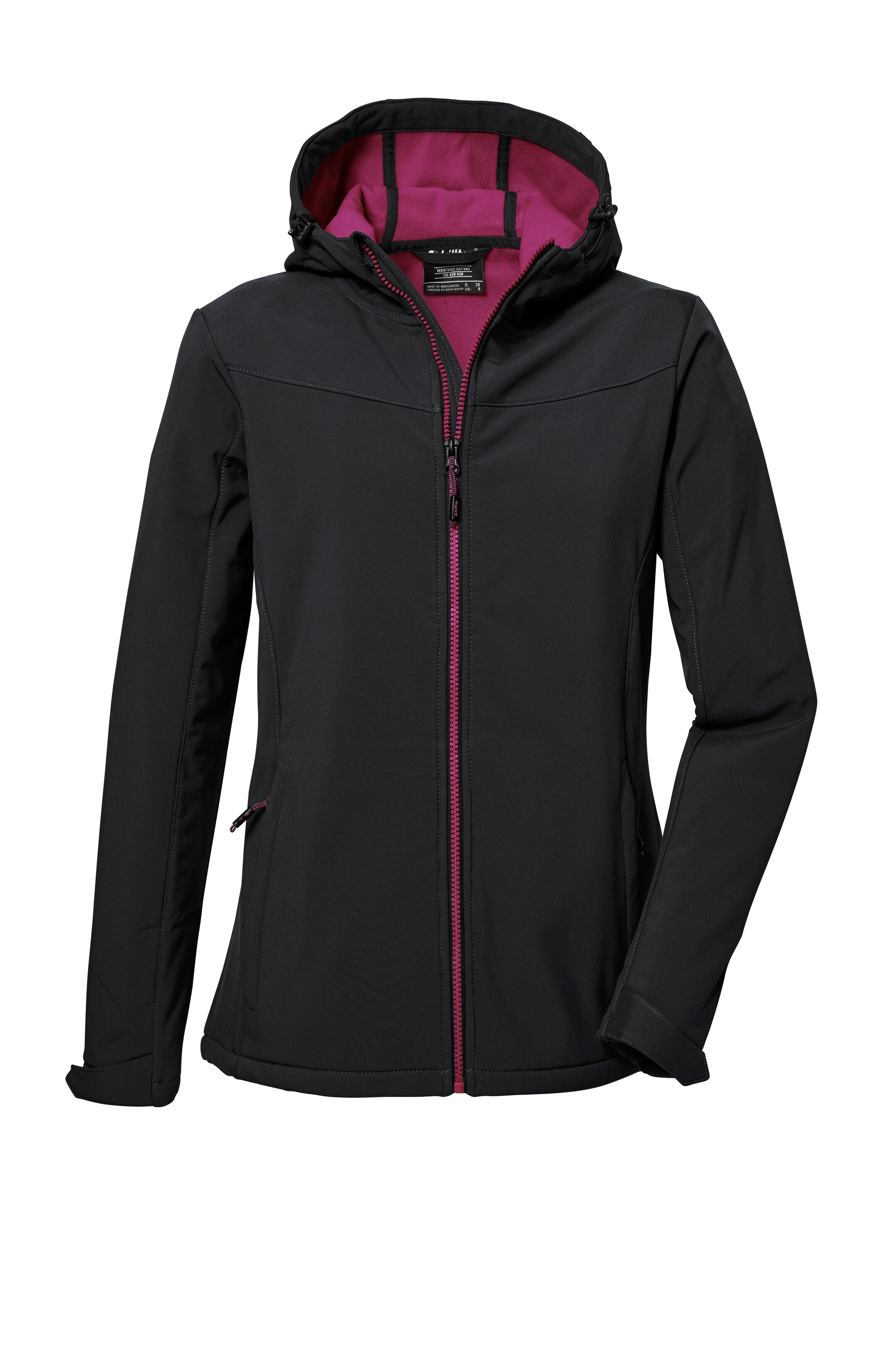 KILLTEC Outdoor Jacket in Black: front
