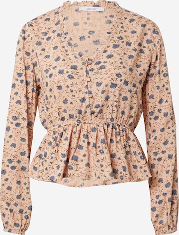 ABOUT YOU Bluse 'Agnes' in Beige: predná strana